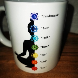 Buddha spirituális csakra bögre, Otthon & Életmód, Konyhafelszerelés, tálalás, Tálalás, Bögre & Csésze, Kerámia, Mindenmás, MESKA