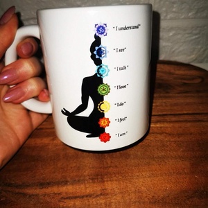 Buddha spirituális csakra bögre - otthon & életmód - konyhafelszerelés, tálalás - tálalás - bögre & csésze - Meska.hu