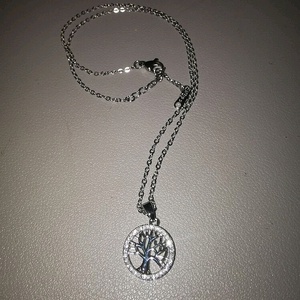 Kristályos Életfa nyaklánc - ékszer - nyaklánc - medálos nyaklánc - Meska.hu