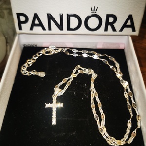 Ezüst Kereszt nyaklánc - ékszer - nyaklánc - medálos nyaklánc - Meska.hu