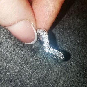 Ezüst cirkónia köves gyűrű - ékszer - gyűrű - többköves gyűrű - Meska.hu