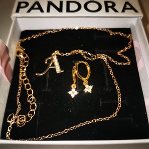 A betűs Cirkónia nyaklánc és fülbevaló, Ékszer, Ékszerszett, Mindenmás, Ékszerkészítés, MESKA