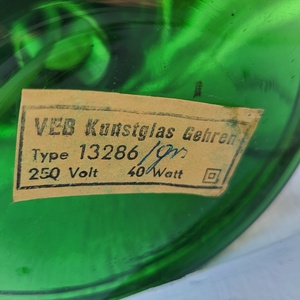Vintage, NDK, Lausitzer, szájjal fújt / kézzel csiszolt kristály asztali lámpa_nagyon ritka! - otthon & életmód - lámpa - asztali lámpa - Meska.hu