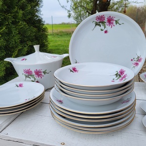Alföldi porcelán_szegfűs étkészlet - otthon & életmód - konyhafelszerelés, tálalás - tálalás - tányér & étkészlet - Meska.hu