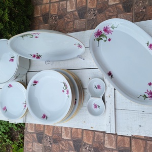 Alföldi porcelán_szegfűs étkészlet - otthon & életmód - konyhafelszerelés, tálalás - tálalás - tányér & étkészlet - Meska.hu