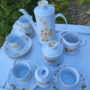 Alföldi porcelán_kávéskészlet ritka dekorral - Meska.hu