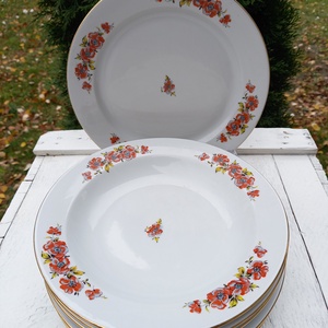 Alföldi porcelán_vadrózsás tányérkészlet, Otthon & Életmód, Konyhafelszerelés, tálalás, Tálalás, Tányér & Étkészlet, , MESKA