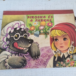 Vojtěch Kubašta: Piroska és a farkas_retro térbeli mesekönyv - Meska.hu
