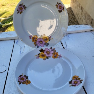Alföldi porcelán_Dáliás süteményes tányérpár, Otthon & Életmód, Konyhafelszerelés, tálalás, Tálalás, Tányér & Étkészlet, , MESKA