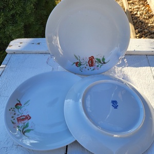 Alföldi porcelán_pipacsos süteményes tányérszett - otthon & életmód - konyhafelszerelés, tálalás - tálalás - tányér & étkészlet - Meska.hu