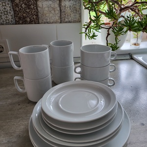 Suisse Langenthal és Hotel Ware Fine Porcelaine hotelporcelán csomag ( csésze, bögre, tányérok ) - otthon & életmód - konyhafelszerelés, tálalás - tálalás - tányér & étkészlet - Meska.hu