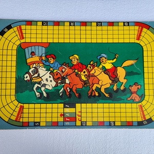 Vintage, retro, 2 oldalas társasjáték tábla - játék & sport - táblajáték és kártyajáték - társasjátékok - Meska.hu