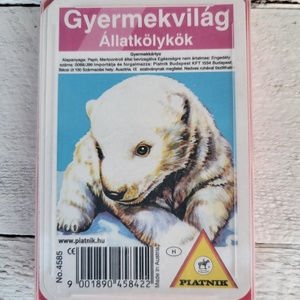 Vintage, retro Piatnik Gyermekvilág - Állatkölykök - játékkártya - játék & sport - táblajáték és kártyajáték - kártya - Meska.hu