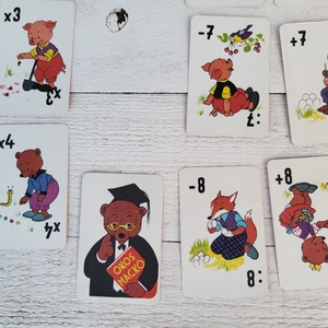 Vintage,retro Okos mackó játékkártya - játék & sport - táblajáték és kártyajáték - kártya - Meska.hu