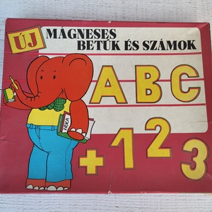 Vintage, retro TRIÁL mágneses betűk és számok, Játék & Sport, Készségfejlesztő és Logikai játék, Oktató játékok, , MESKA