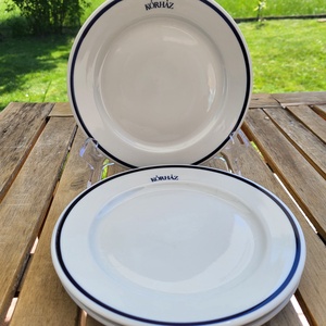 Alföldi porcelán_3 db Kórház feliratos kistányér egyben - Meska.hu