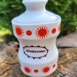 Alföldi porcelán_Centrum Varia napocskás fűszertartó_kömény - Meska.hu