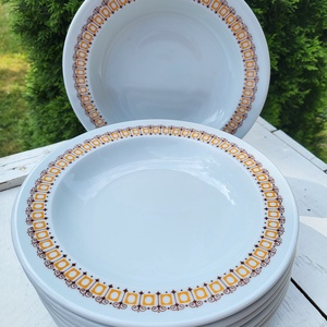 Alföld porcelán_terrakotta mélytányér szett, Otthon & Életmód, Konyhafelszerelés, tálalás, Tálalás, Tányér & Étkészlet, , MESKA