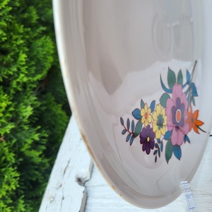 Alföldi porcelán_virágos süteménykínáló tál - otthon & életmód - konyhafelszerelés, tálalás - tálalás - kínálótál - Meska.hu