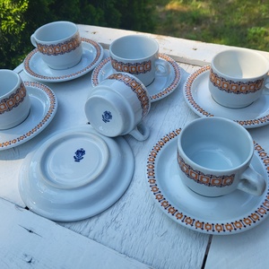 Alföldi porcelán_terrakotta mokkás/kávés csészeszett, Otthon & Életmód, Konyhafelszerelés, tálalás, Tálalás, Bögre & Csésze, , MESKA