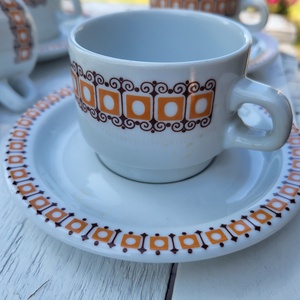 Alföldi porcelán_terrakotta mokkás/kávés csészeszett - otthon & életmód - konyhafelszerelés, tálalás - tálalás - bögre & csésze - Meska.hu