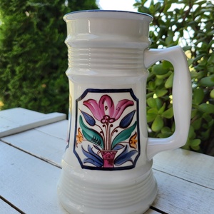 Alföldi porcelán_tulipános söröskorsó, Otthon & Életmód, Konyhafelszerelés, tálalás, Tálalás, Sörös pohár és korsó, , MESKA