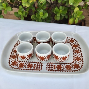 Alföldi porcelán_Pálinkáspohár készlet tálcával, Otthon & Életmód, Konyhafelszerelés, tálalás, Tálalás, Pálinkás poharak, szettek, , MESKA