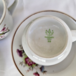 Hollóházi porcelán_madaras kávéscsésze szett - otthon & életmód - konyhafelszerelés, tálalás - tálalás - bögre & csésze - Meska.hu