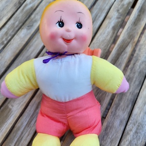 Vintage, variálható fejű, gyümölcs baba_Fruit Doll Les Toufous Mundia Lemon_'70-es évek - játék & sport - baba & babaház - baba - Meska.hu