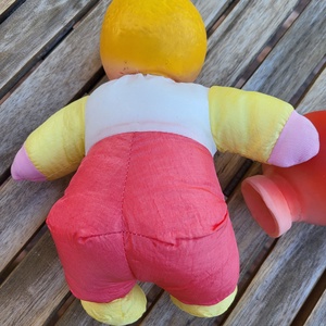 Vintage, variálható fejű, gyümölcs baba_Fruit Doll Les Toufous Mundia Lemon_'70-es évek - játék & sport - baba & babaház - baba - Meska.hu