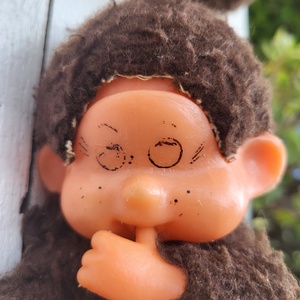 Vintage monchhichi pár - játék & sport - plüssállat & játékfigura - majom - Meska.hu