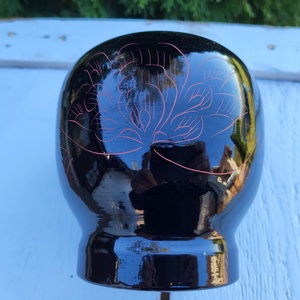 Lakkozott kínai fa váza/kaspó/gyertyatartó - otthon & életmód - dekoráció - virágdísz és tartó - váza - Meska.hu