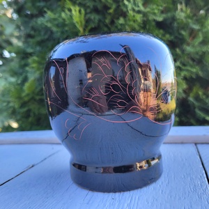 Lakkozott kínai fa váza/kaspó/gyertyatartó, Otthon & Életmód, Dekoráció, Virágdísz és tartó, Váza, , MESKA