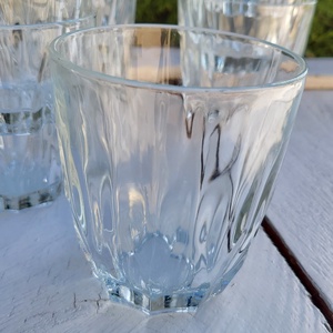 Retro, vastagfalú vizespohár készlet - otthon & életmód - konyhafelszerelés, tálalás - tálalás - pohár - Meska.hu