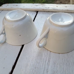 Antik, vastagfalú teáscsésze pár - otthon & életmód - konyhafelszerelés, tálalás - tálalás - bögre & csésze - Meska.hu