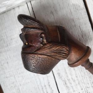 Faragott pipa férfi fejjel - otthon & életmód - dekoráció - asztal és polc dekoráció - hamutál, öngyújtó, pipa - Meska.hu