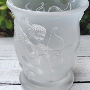 Francia Teleflora Cherub angyalos 3D savmart üvegváza - otthon & életmód - dekoráció - virágdísz és tartó - váza - Meska.hu