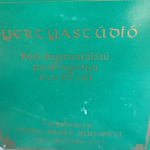 Glória kézi megmunkálású paraffingyertya - otthon & életmód - gyertya, illat, aroma - gyertya - Meska.hu