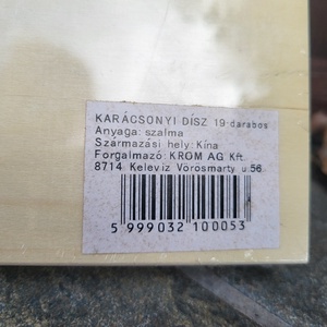 Szalma karácsonyfadísz csomag - karácsony - karácsonyi lakásdekoráció - karácsonyfadíszek - Meska.hu