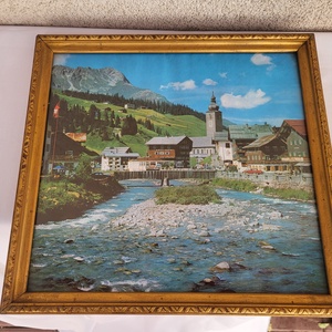 Vintage aranyozott, üvegezett fa képkeret 1., Otthon & Életmód, Dekoráció, Kép & Falikép, Képkeret, , MESKA