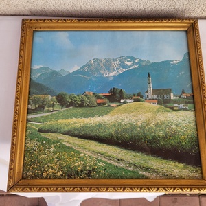 Vintage aranyozott, üvegezett fa képkeret 2., Otthon & Életmód, Dekoráció, Kép & Falikép, Képkeret, , MESKA