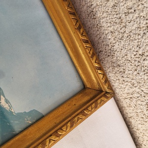 Vintage aranyozott, üvegezett fa képkeret 2. - otthon & életmód - dekoráció - kép & falikép - képkeret - Meska.hu