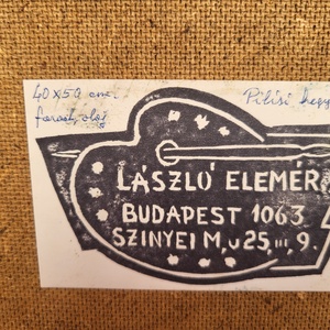 László Elemér Pilisi hegyek festmény - művészet - festmény - olajfestmény - Meska.hu
