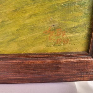 László Elemér Pilisi hegyek festmény - művészet - festmény - olajfestmény - Meska.hu