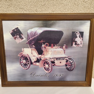 Vintage stílusú falikép_Daimler 1897_Oldsmobile, Otthon & Életmód, Dekoráció, Kép & Falikép, Vászonkép, , MESKA