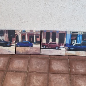 Oldsmobile-ok_4 db-os falikép sorozat, Otthon & Életmód, Dekoráció, Kép & Falikép, Több részes kép, , MESKA