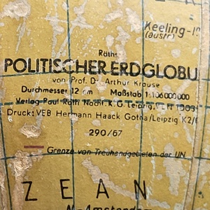 Mid Century, vintage, politikai földgömb - otthon & életmód - dekoráció - dísztárgy - Meska.hu
