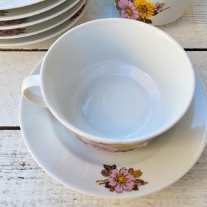 Alföldi porcelán_dáliás teáscsésze szett 6 személyes - otthon & életmód - konyhafelszerelés, tálalás - tálalás - bögre & csésze - Meska.hu