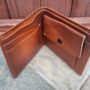 Vintage, iparművészeti, szovjet, bőr, férfi pénztárca - táska & tok - pénztárca & más tok - pénztárca - férfi pénztárca - Meska.hu