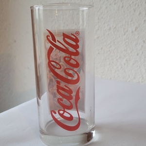 Coca_Cola pohár ritka, vintage stílusú mintával - otthon & életmód - konyhafelszerelés, tálalás - tálalás - pohár - Meska.hu